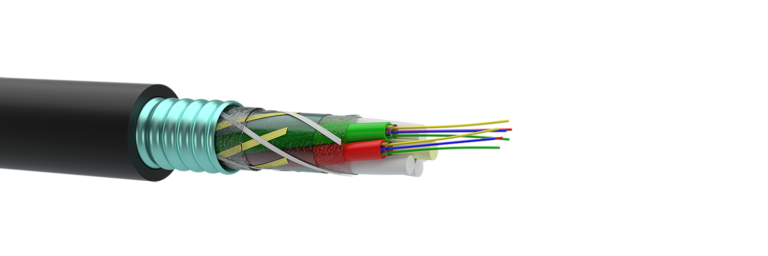 Бронированный волоконно-оптический кабель ОКЛБг